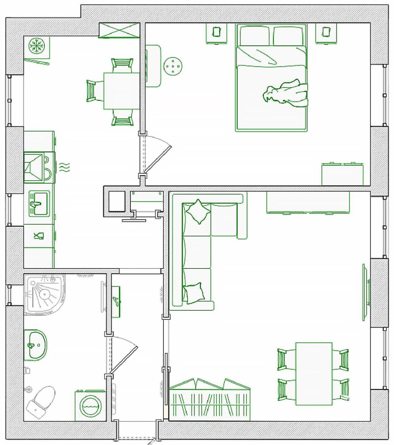 Apartment 2-room In The Center